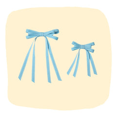 Combo of Mother Daughter Matching Long Tail Hair Bows