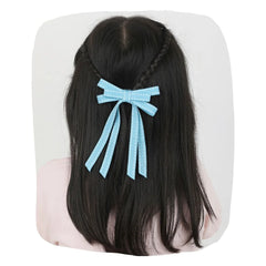 Grosgrain Ribbon Long Tail Petite Hair Bow - Small