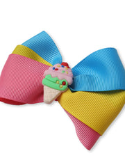 Ice Cream Charm Multicolour Hair Bow