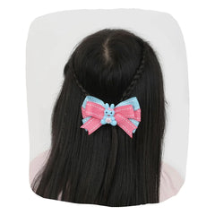 Bunny Charm Pink and Blue Hair Bow