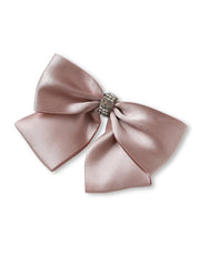 Combo of 2 Satin Silk French Barrette Party Wear Hair Bows