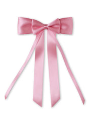 Satin Silk Ribbon Long Tail Double Bow - Large
