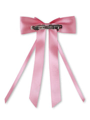 Satin Silk Ribbon Long Tail Double Bow - Large