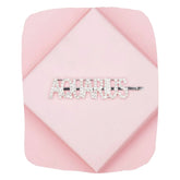 Aquarius Hairpin - Zodiac Rhinestones by Arendelle displayed on a pink geometric background, perfect for astrology-themed hair styling.