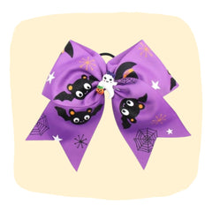 Halloween 2021 Purple 7inch GHOST Cheer Bow