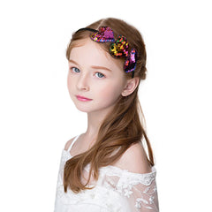 Multi-Color Triple Heart Sequin Hairband