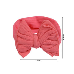 Pastel Pink Big Bow Cotton Baby Headband