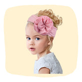 Baby Pink Cotton Big Flower Baby Headband
