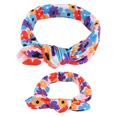 White Floral Mother & Daughter Hairband – Matching Set