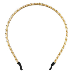 Golden Chain & Pearl Hairband