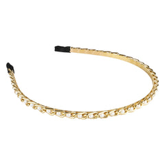 Golden Chain & Pearl Hairband