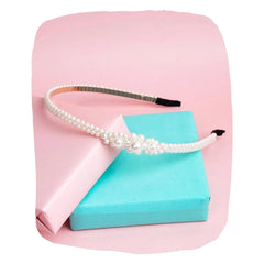 Designer White Pearl Hairband