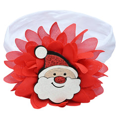 Christmas White Santa Baby Headband – Soft & Stretchable