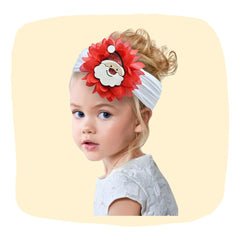 Christmas White Santa Baby Headband – Soft & Stretchable