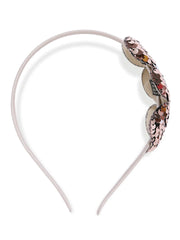 Brown Triple Heart Hairband