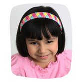 Multicolor Braided Ribbon Hairband