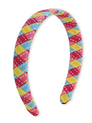 Multicolor Braided Ribbon Hairband
