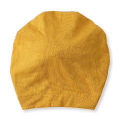 Pure Cotton Mustard Bow Knot Baby Turban – Cozy & Stylish