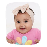 Light Brown Bow Knot Cotton Headband
