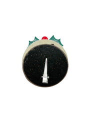 Back view of Christmas Glitter Hair Clip with secure alligator clasp for a soft and firm hold, ideal for kids’ festive hair styling.