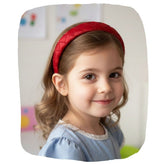 Red Solid Grosgrain Ribbon Hairband for Women and Girls | Textured Everyday Headband