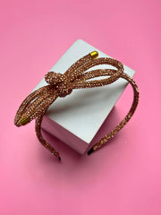 Rhinestone Bow HairBand for Girls | Party Wear Hair Accessory