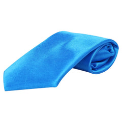 Adjustable Satin Neck Tie for Boys – Royal Blue (Pre-Tied & Clip-On)