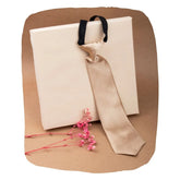 Adjustable Satin Neck Tie for Boys – Gold (Pre-Tied & Clip-On)