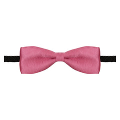 Adjustable Satin Bow Tie for Boys – Pink (Pre-Tied & Clip-On)