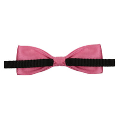 Adjustable Satin Bow Tie for Boys – Pink (Pre-Tied & Clip-On)
