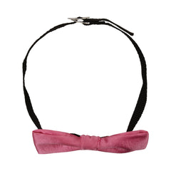 Adjustable Satin Bow Tie for Boys – Pink (Pre-Tied & Clip-On)