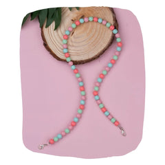 Colorful Beaded Mask & Glasses Chain for Kids – 2-in-1 Holder