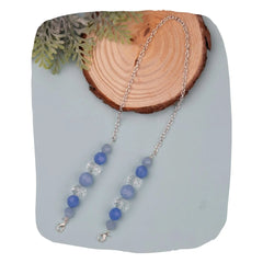 Blue Beaded Mask & Glasses Chain for Kids – Secure & Stylish