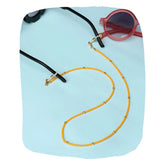 Orange Beaded 2-in-1 Mask & Sunglass Holder for Kids