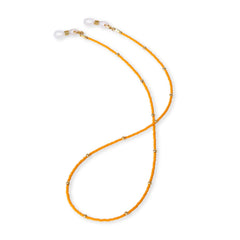 Orange Beaded 2-in-1 Mask & Sunglass Holder for Kids