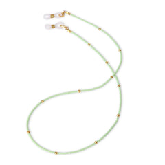 Mint Beaded 2-in-1 Mask & Sunglass Holder for Kids