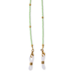 Mint Beaded 2-in-1 Mask & Sunglass Holder for Kids