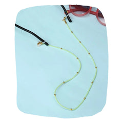 Mint Beaded 2-in-1 Mask & Sunglass Holder for Kids