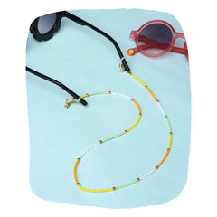 Multicolor Beaded 2-in-1 Mask & Sunglass Holder for Kids