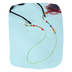 Mint Beaded Personalized Name & Heart Beads 2-in-1 Mask & Sunglass Holder