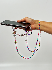 Arendelle Navratri Special Colourful Beads Phone Sling