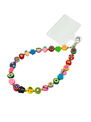 Arendelle Colourful Clay Fimo Beaded Phone Wristlet with Universal Holder | Playful Wrist Strap for Smartphones