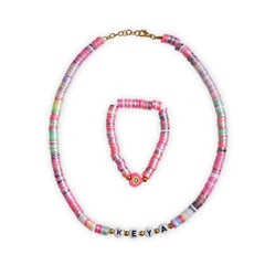 Custom Kids Necklace Bracelet Set – Personalized Jewelry for Children