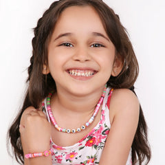 Custom Kids Necklace Bracelet Set – Personalized Jewelry for Children