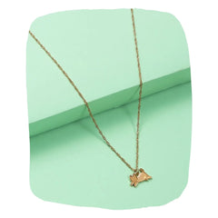 Cartoon Cat Kid Necklace with gold-tone chain and playful cat pendant, ideal for girls aged 3 to 7. Adjustable and durable for daily wear.