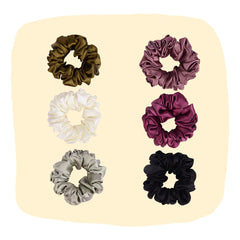 Silk Satin Scrunchies Pack for Soft, Stylish Hair Care