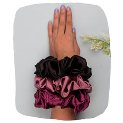 Eco-Friendly Satin Hair Scrunchies - No Breakage Comfort