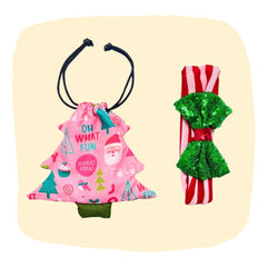 Festive Christmas Glitter Hair Accessories for Kids Gift