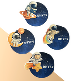 3D Personalised Kids Gift Tags — Space Explorer (Set of 8)
