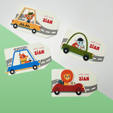 3D Personalised Kids Gift Tags — Little Drivers (Set of 8)